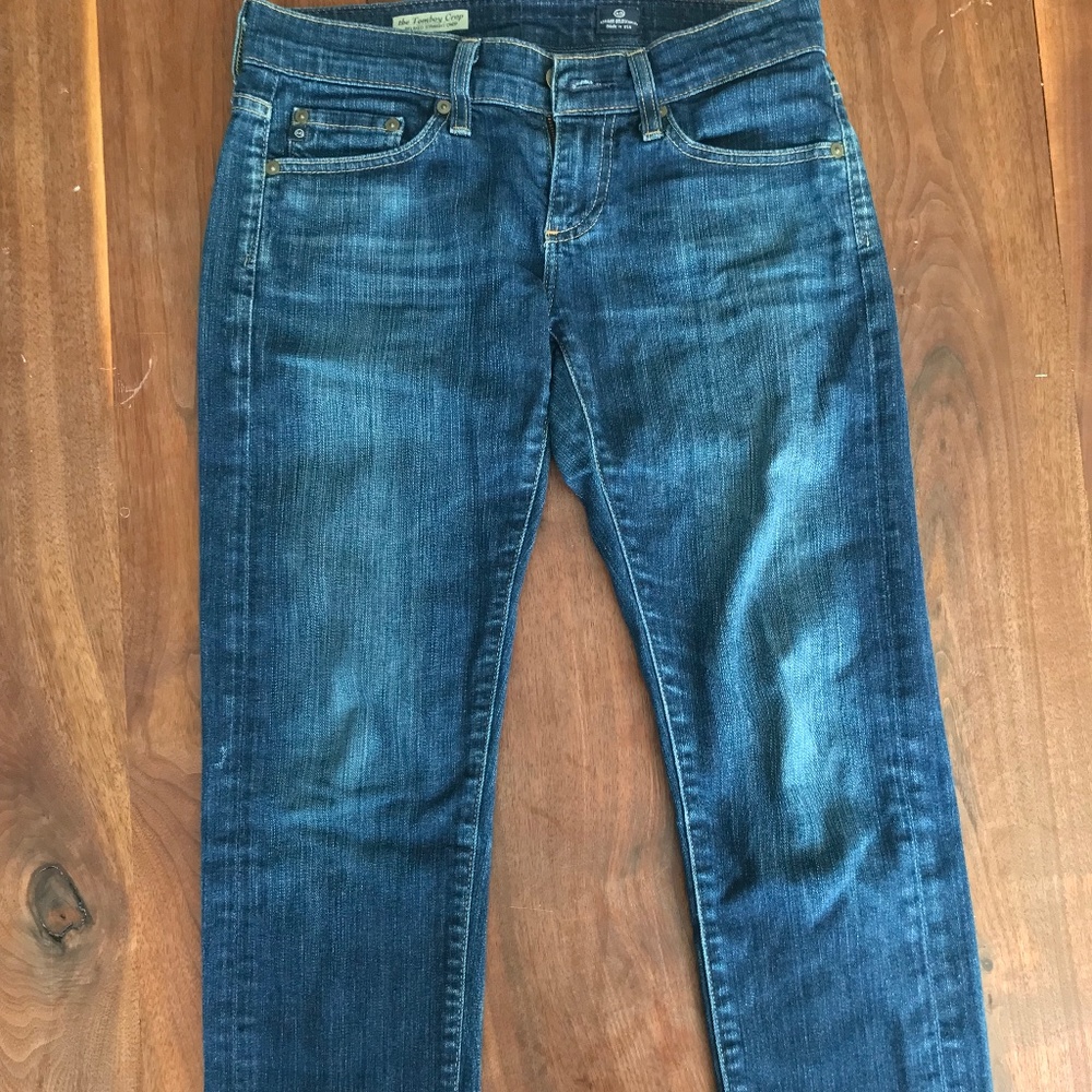 AG Tomboy relaxed crop jeans sz 25